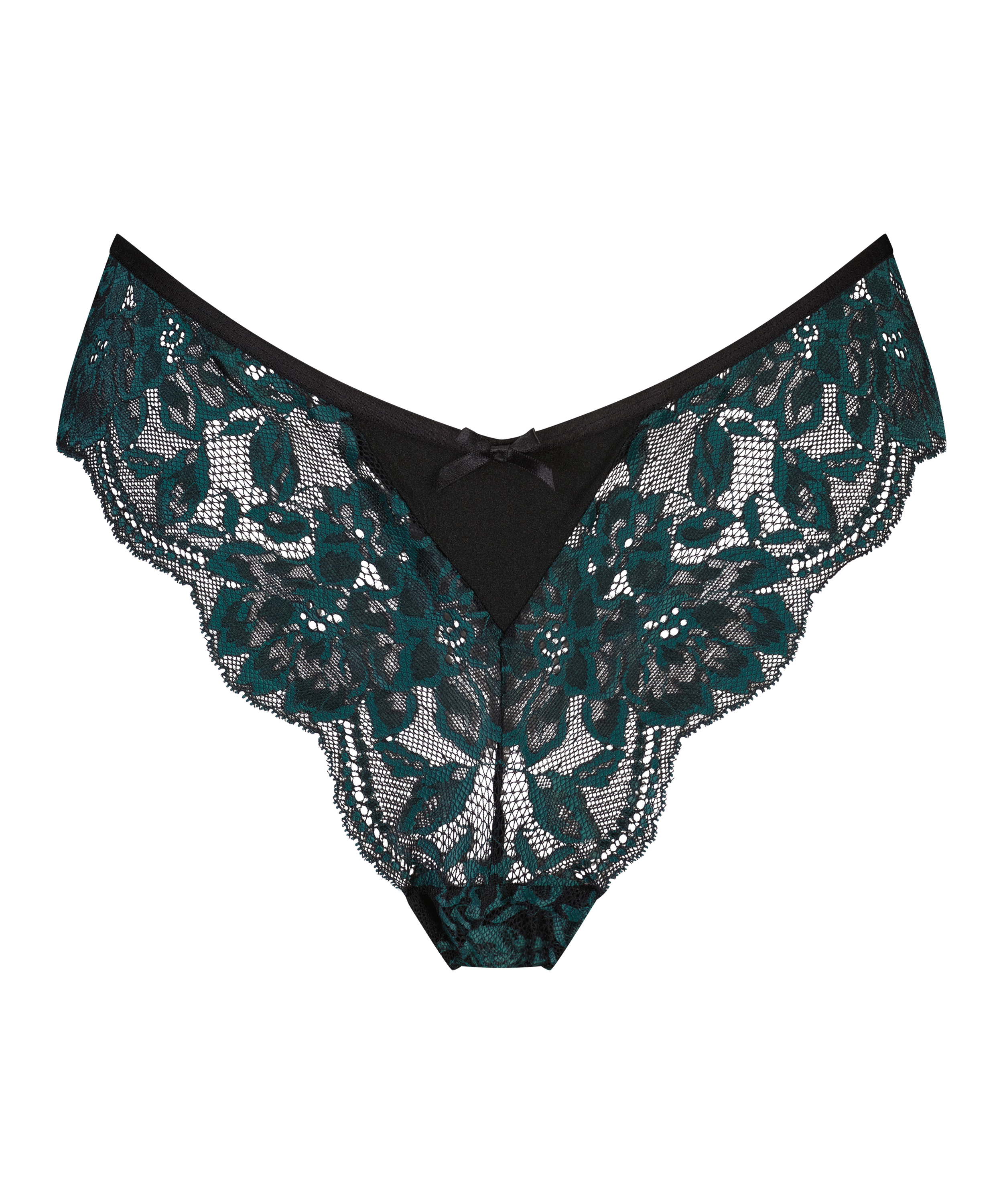 Brasilianske trusser med h&oslash;j udsk&aelig;ring Leona, sort, main
