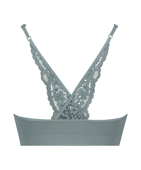 Sømløs bralette Rose, Grøn