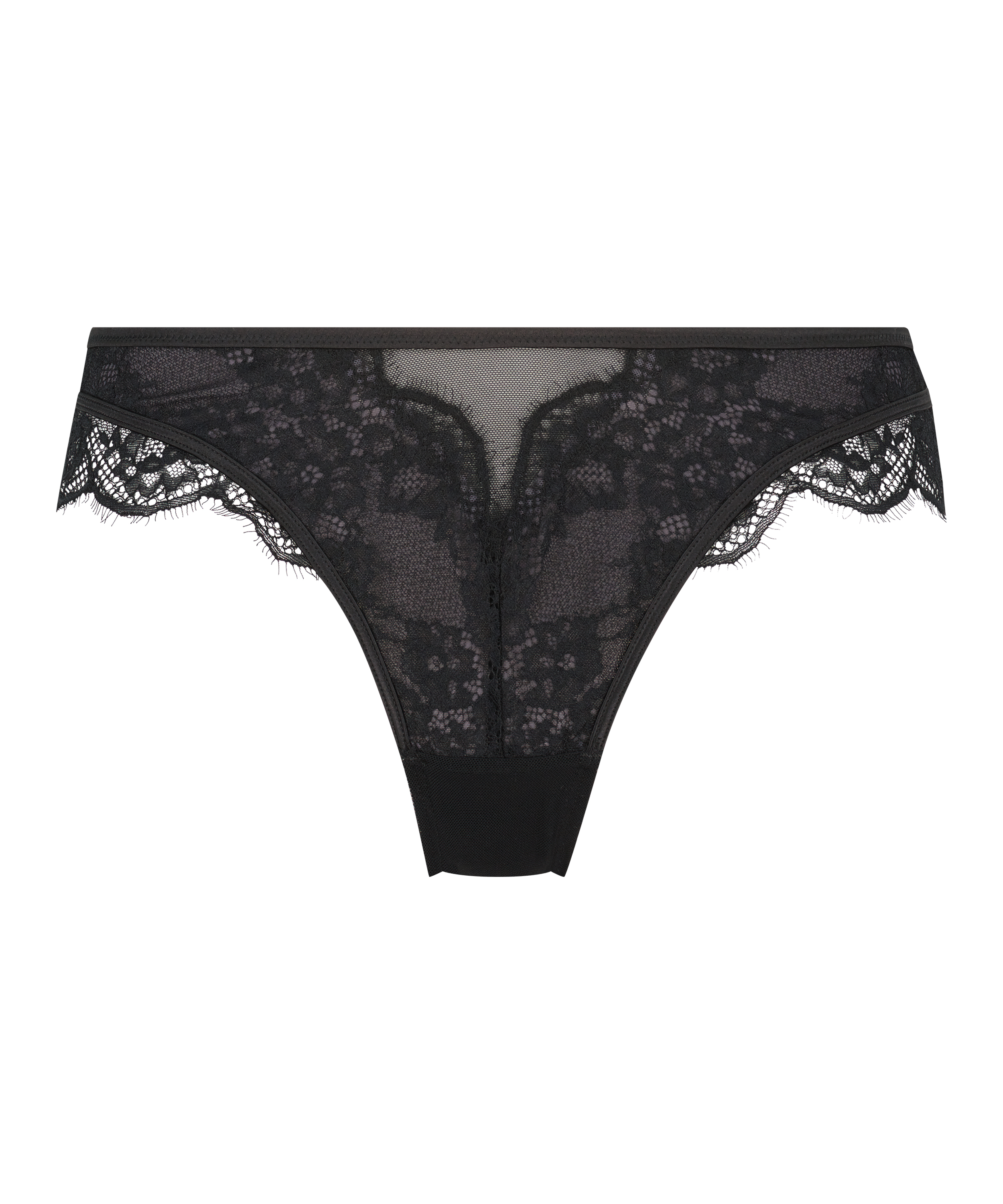 Brasiliansk trusse med h&oslash;je benudsk&aelig;ringer Elissa, sort, main