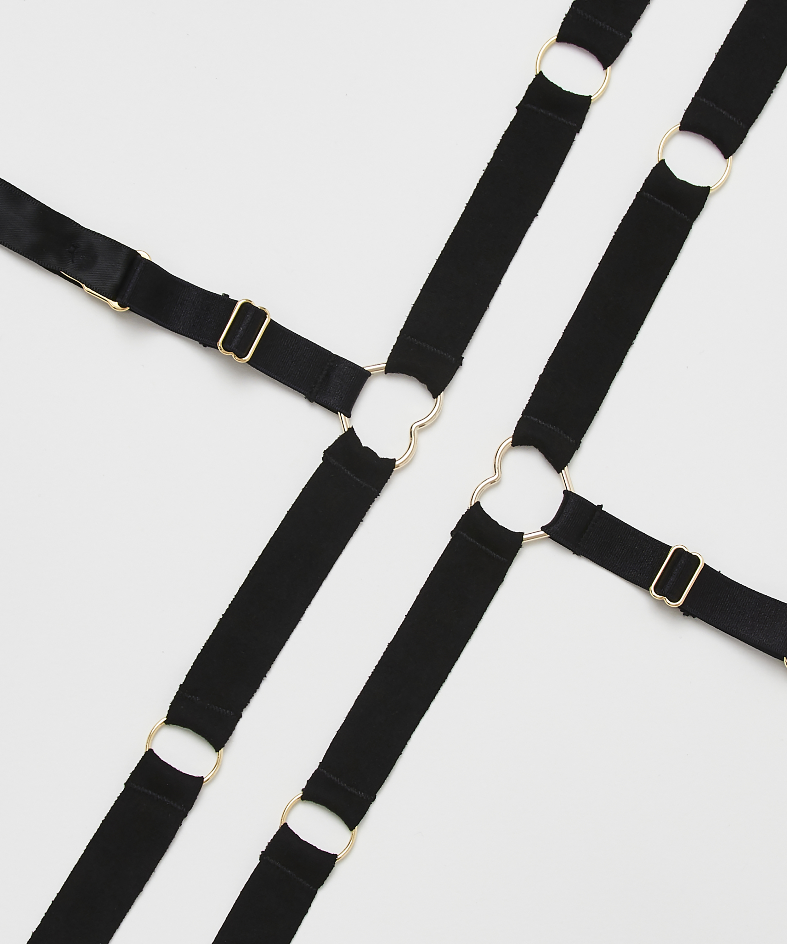 Private Suspender Cuffs, Sort, main