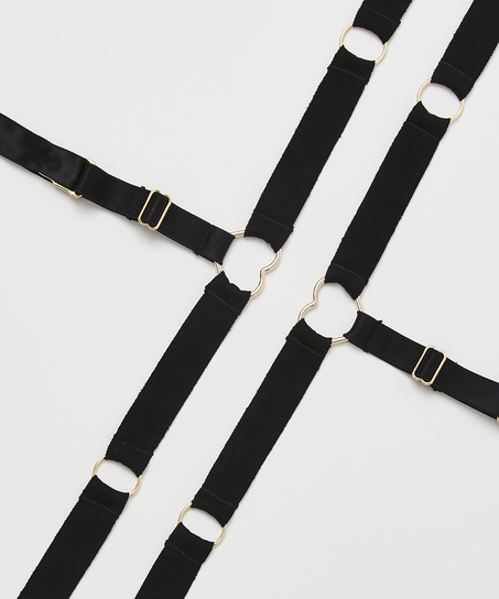 Private Suspender Cuffs, Sort