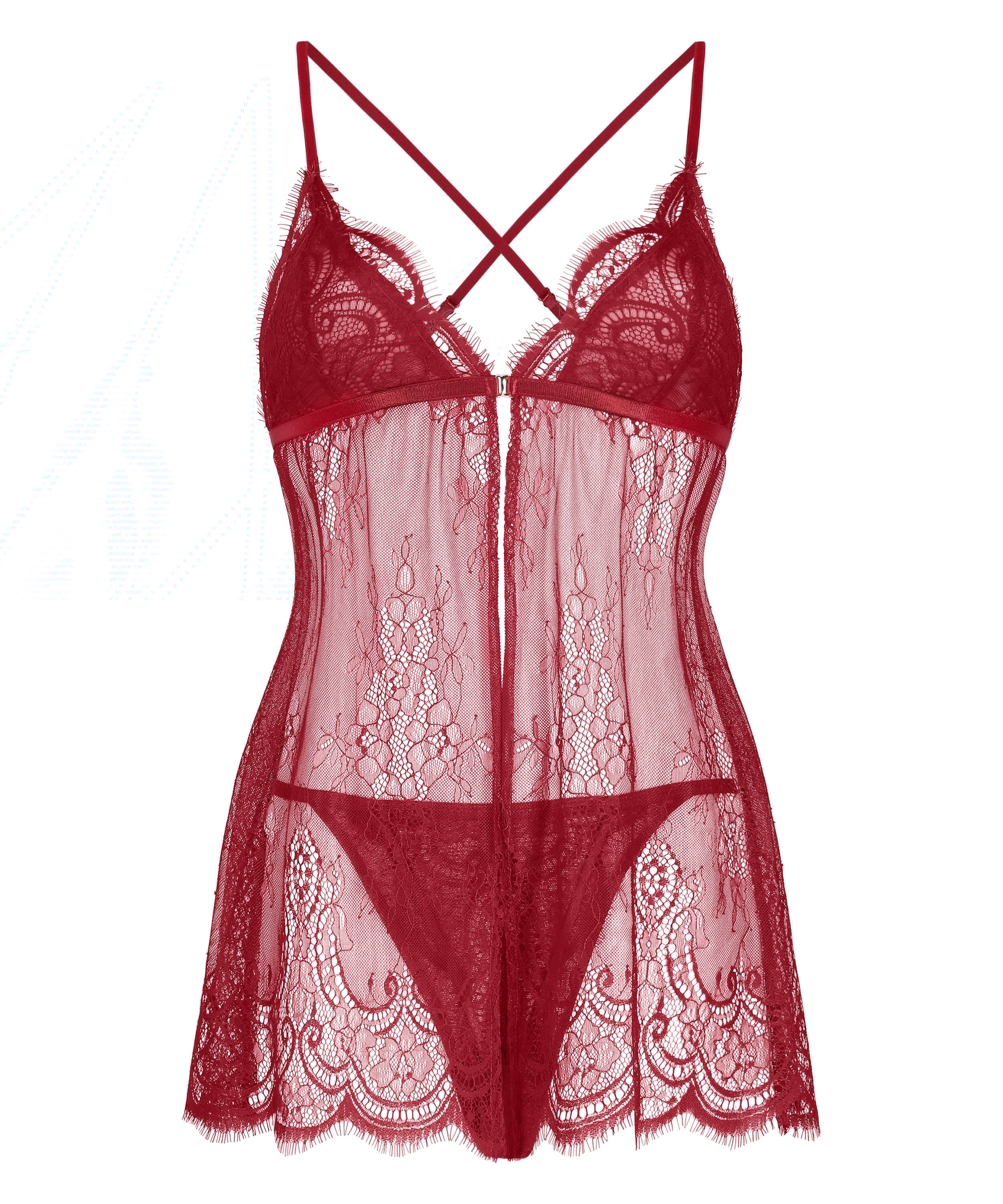 Babydoll Aldana, rød, main