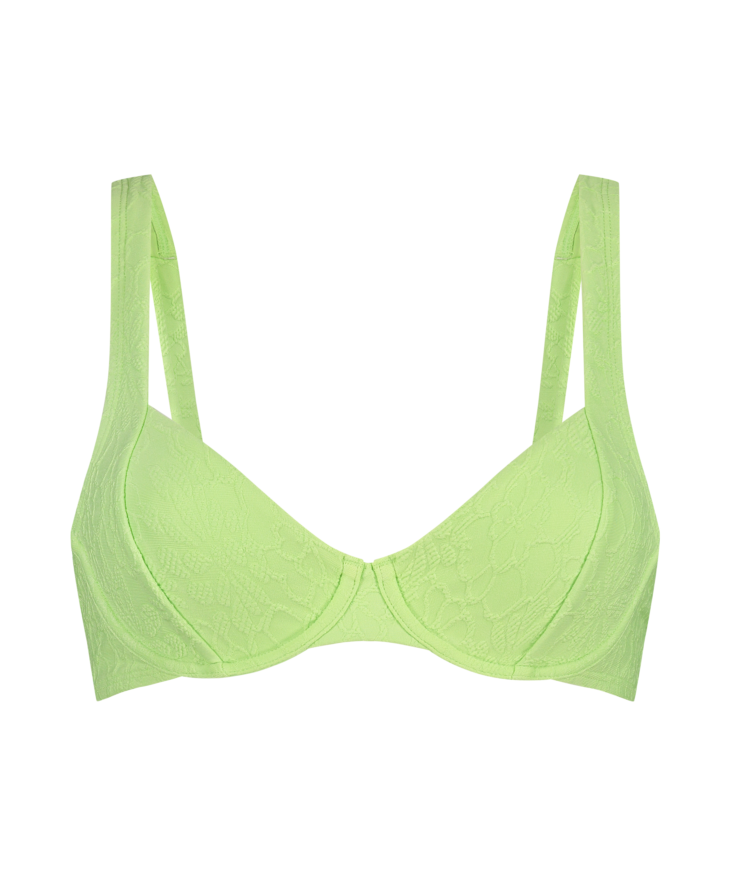 Ikke-formstøbt bikinitop med bøjle Bondi, grøn, main