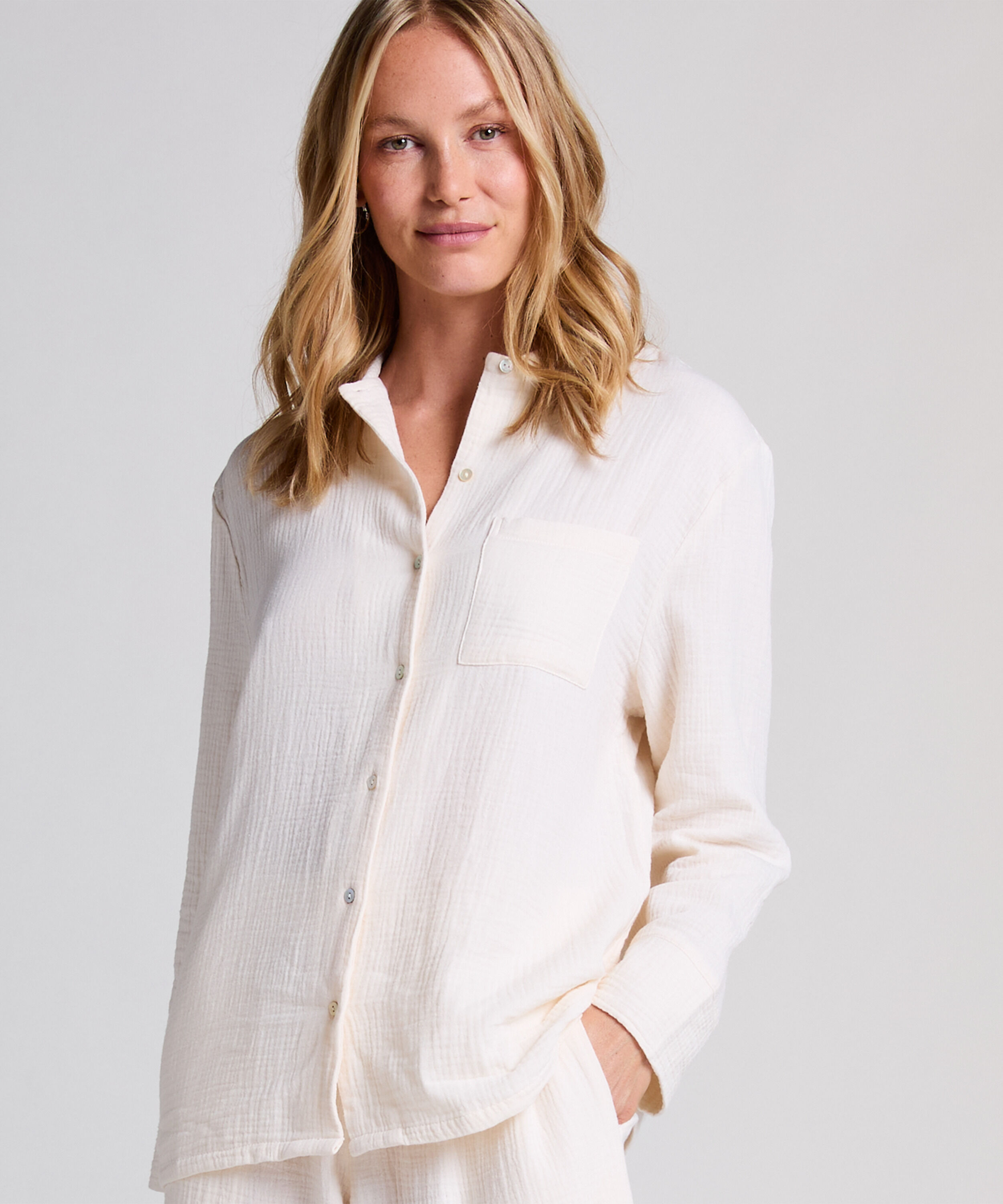 Muslin jakke, Hvid