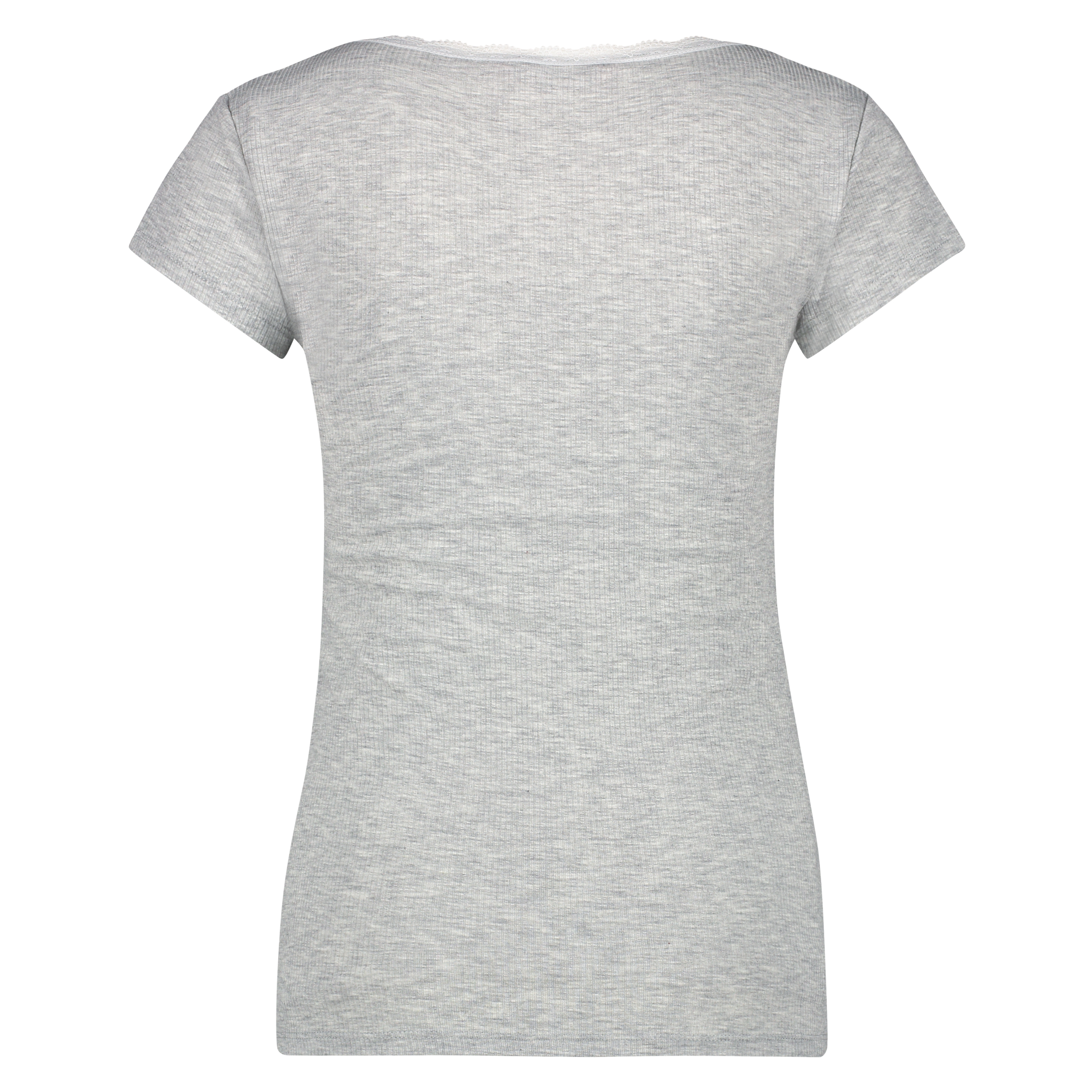 Rib top V-Neck, Gr&aring;, main