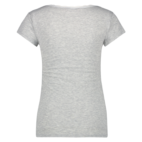 Rib top V-Neck, Gr&aring;