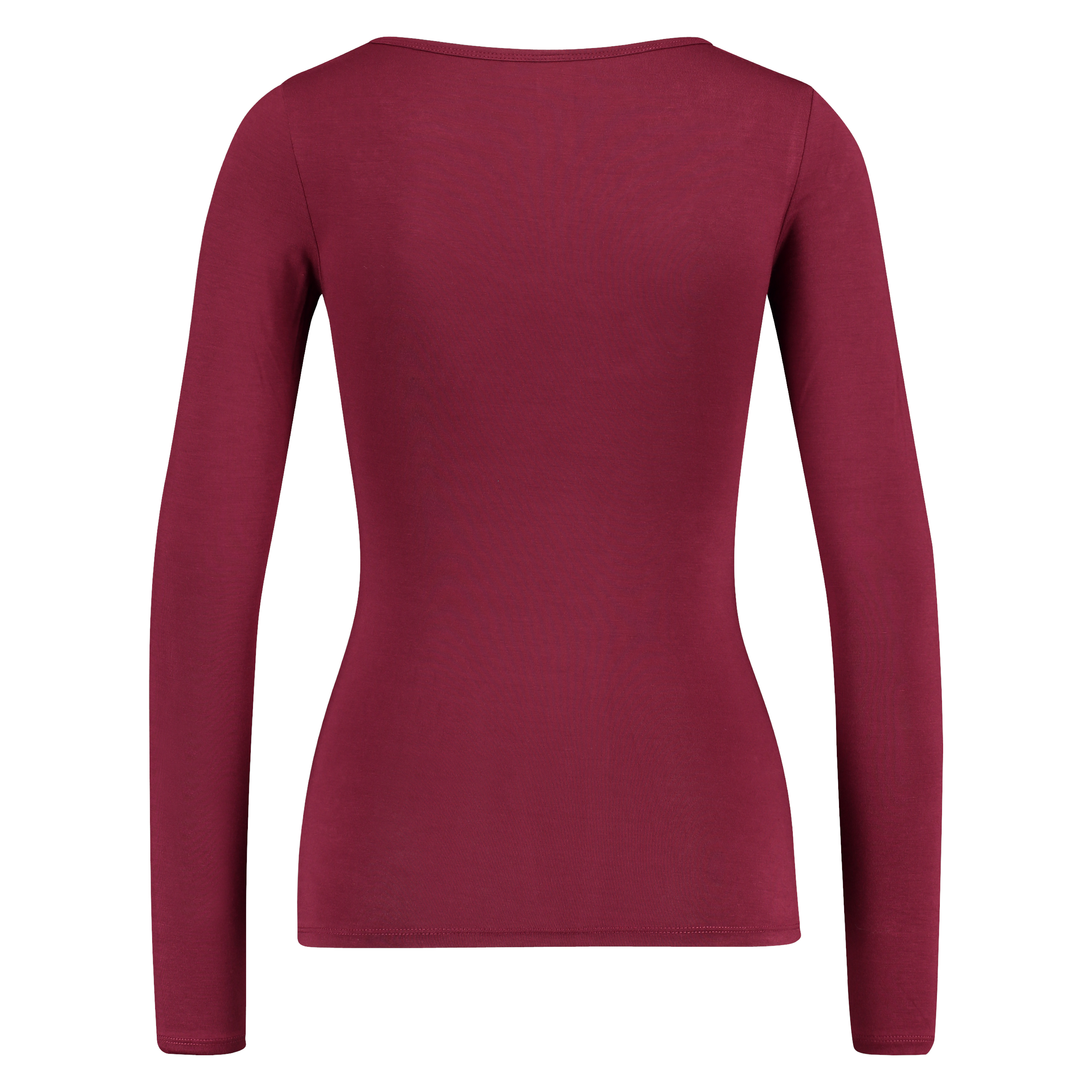 Top v-neck lace, rød, main