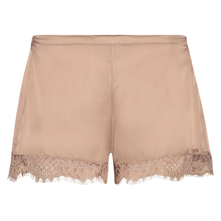 Pyjamasshorts silke Scallop Lace, pink