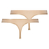 Angie g-streng, pakke med 2 stk., Beige