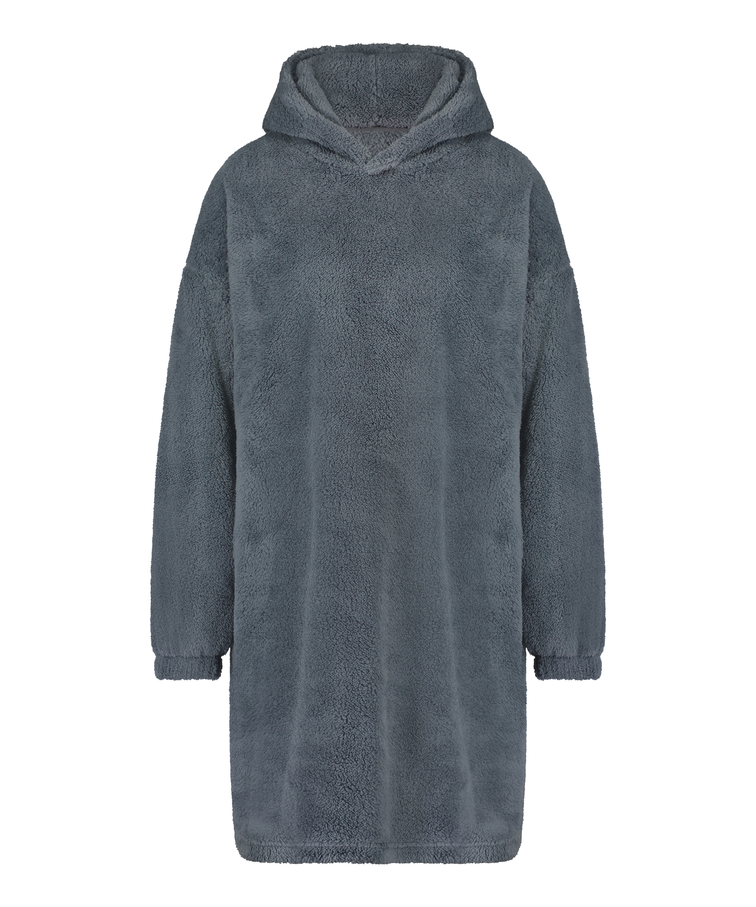 Snuggle fleece loungekjole, gr&oslash;n, main