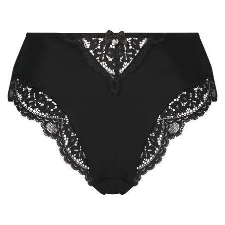 Marina, brasiliansk trusse med h&oslash;jt snit, sort