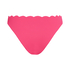 Højskåret Bikinitrusse Scallop, pink