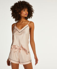 Satin Lace pyjamasshorts, pink