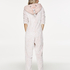 Fleece Novelty onesie-jumpsuit, Lyserød
