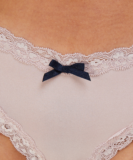 V-formet brasiliansk trusse i mikrokvalitet, Lilla