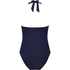 Badedragt Shaping Halter Scallop, blå