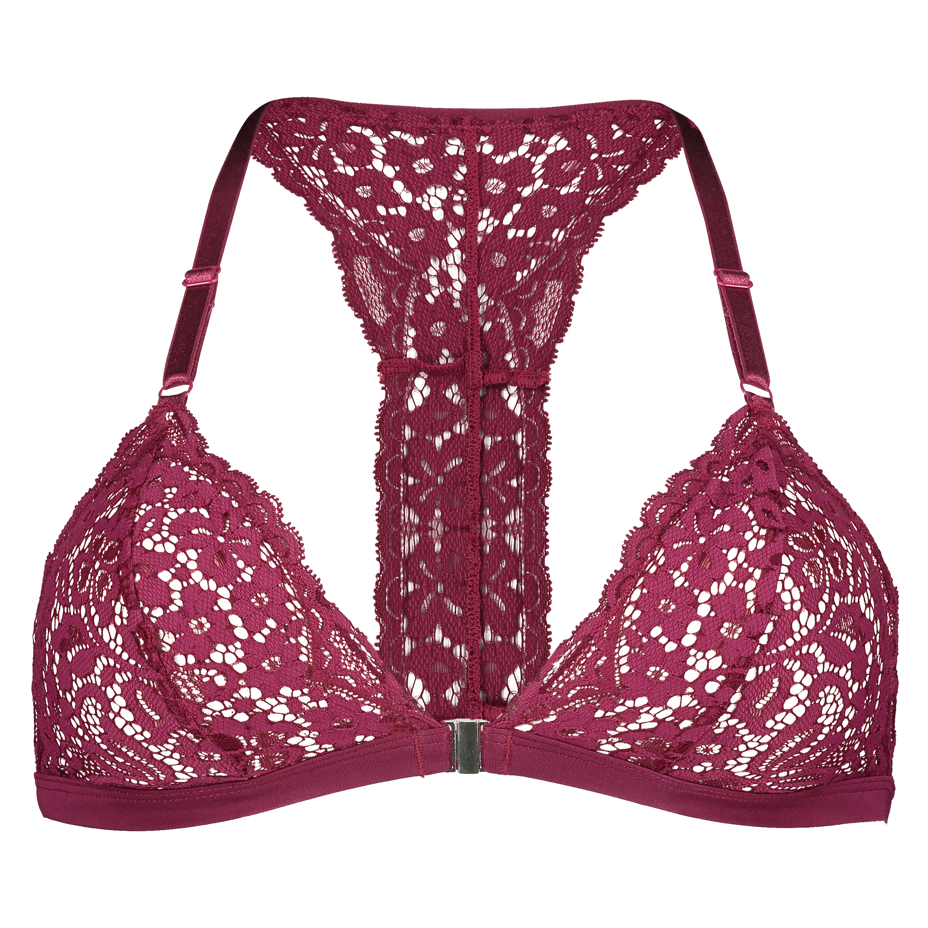 Rose vatteret trekantsbralette, Lilla, main