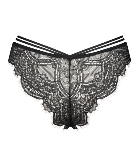 Brasiliansk trusse med høj udskæring Sian, sort