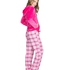 Pyjama pants Teddy check, pink