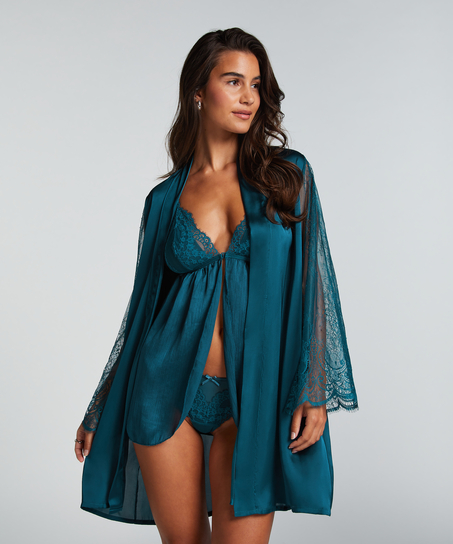 Kimono Satin, Blå