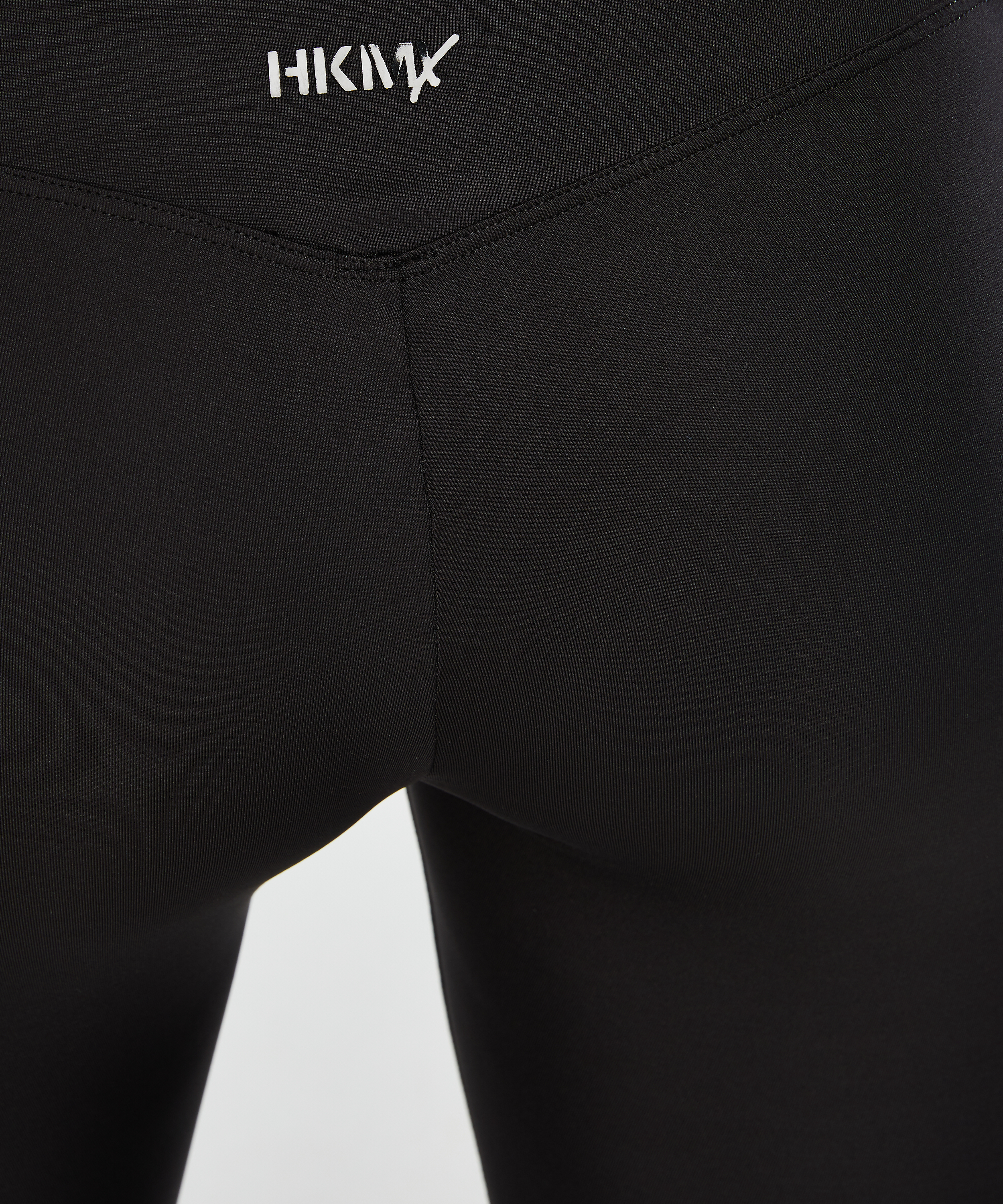 HKMX High waisted sport legging mesh, sort, main