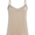 Cami top Velours Lace, Beige