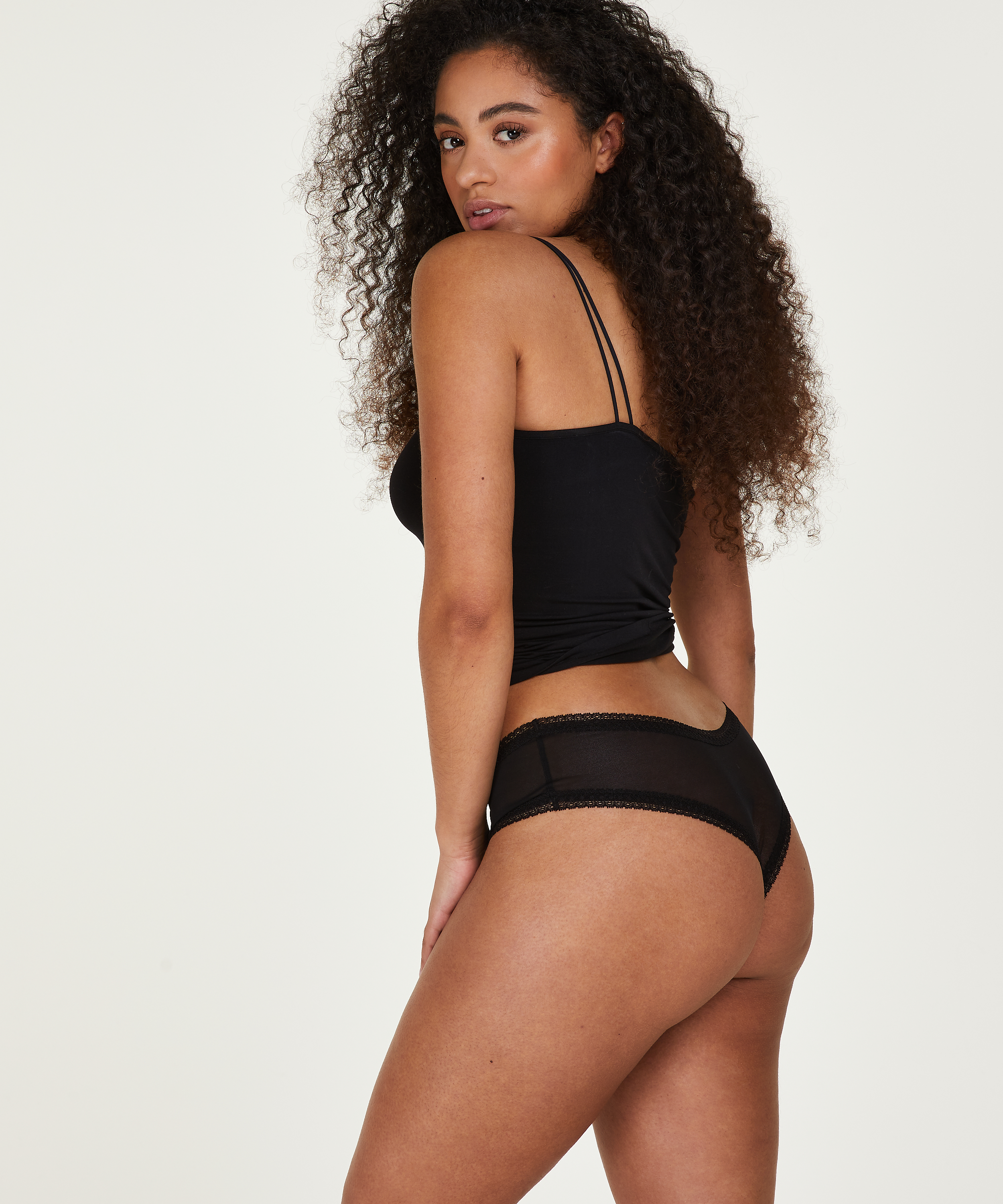 V-formet brasiliansk trusse Franzi, sort, main