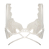 Ikke-formstøbt longline-bøjle-bh Seraphina, Hvid