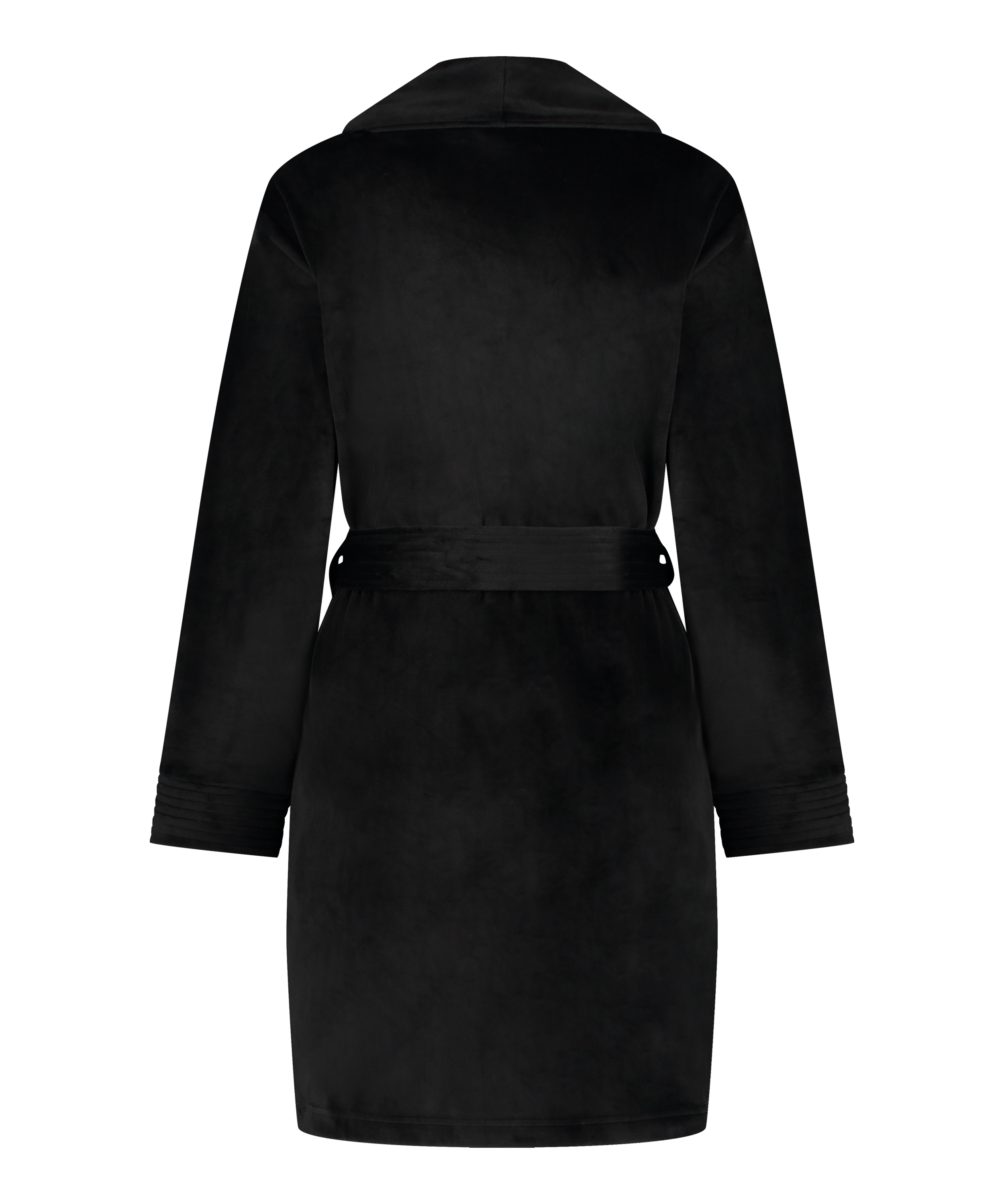 Badekåbe Velours, Sort, main