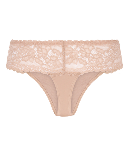 Florence Lace hipster g-streng, Beige