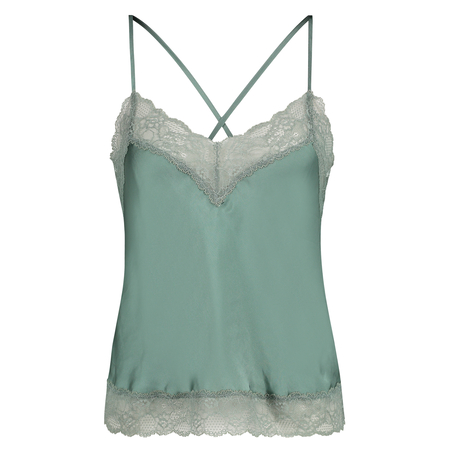 Camitop Satin Lace, Grøn