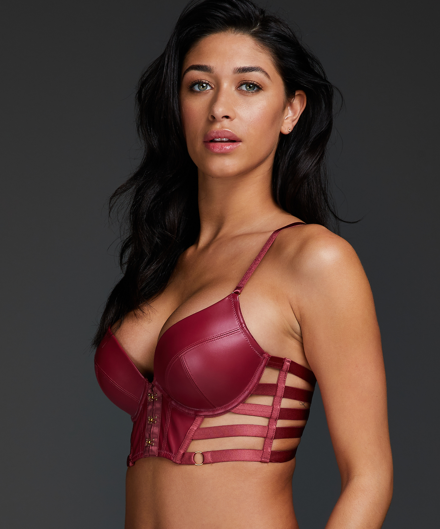 Formstøbt pushup-bøjle-bh Vicky, Rød, main