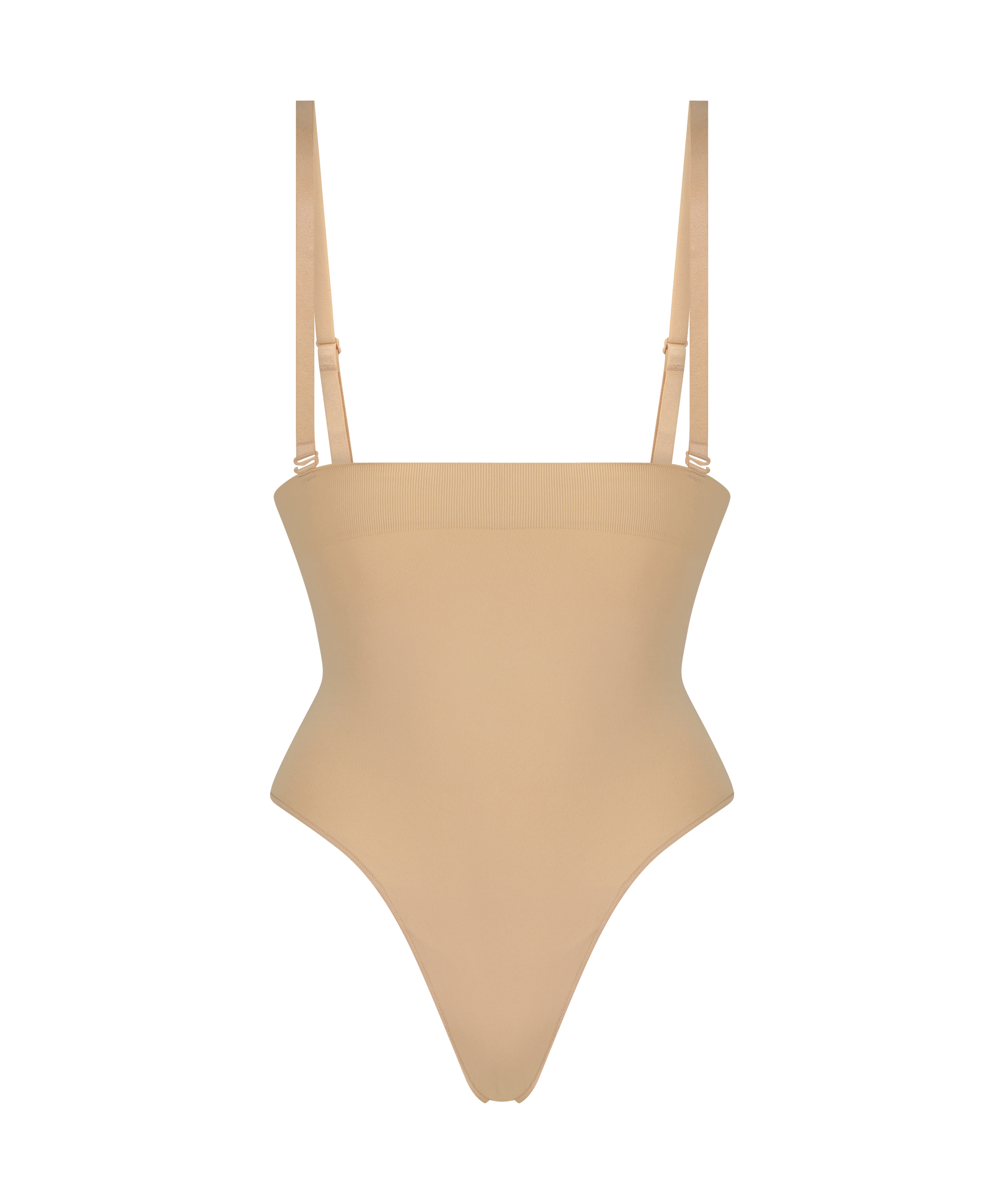 Sømløs g-streng, Beige, main