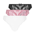 3-pak Belle brasiliansk trusse, pink