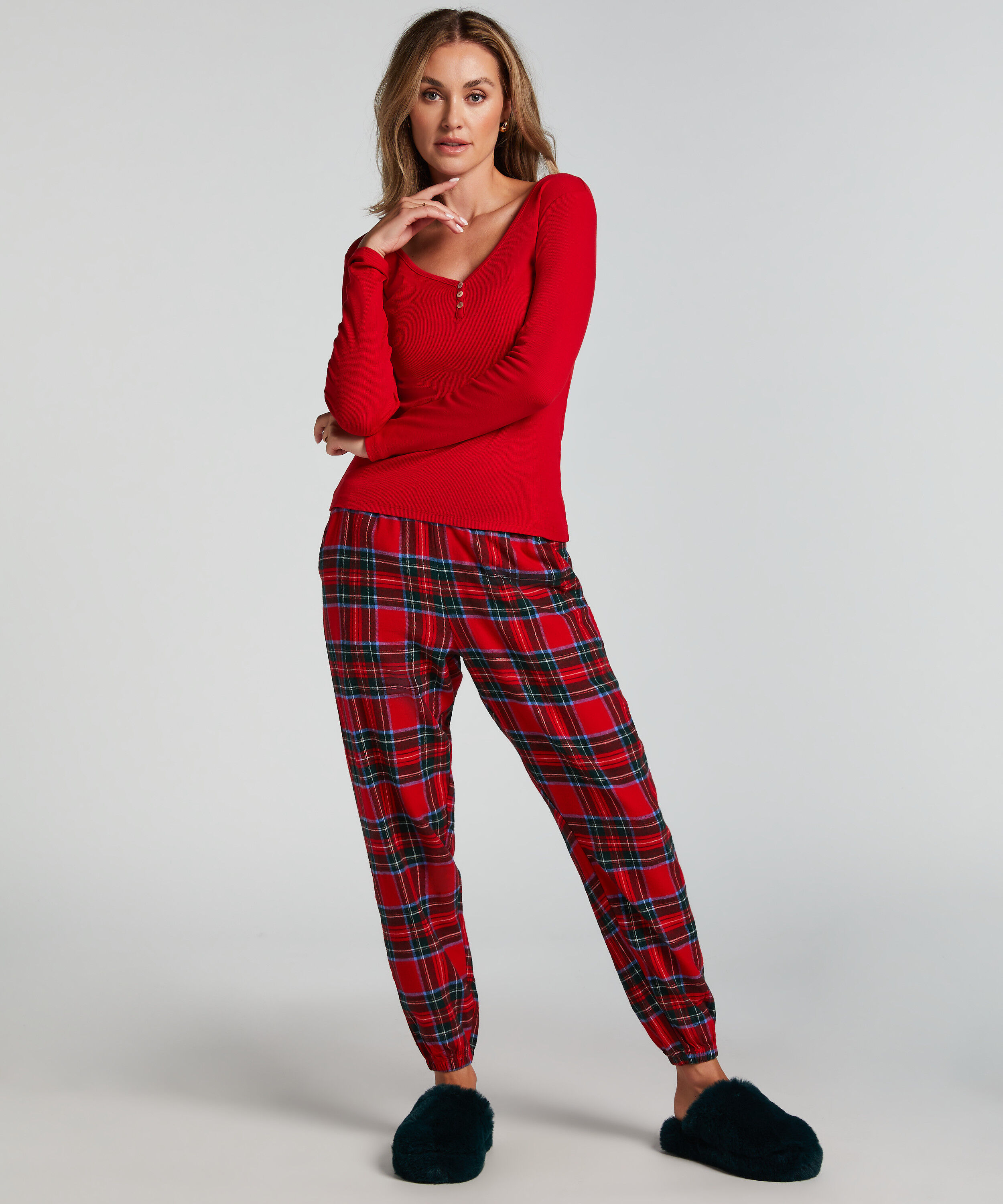 Pyjamasbukser af flonel