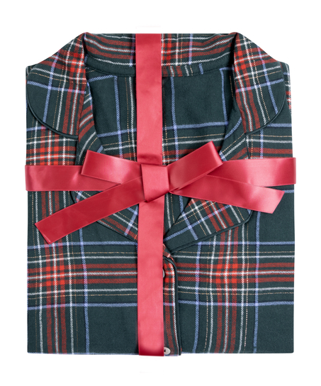 Pyjamass&aelig;t Flannel, Gr&oslash;n