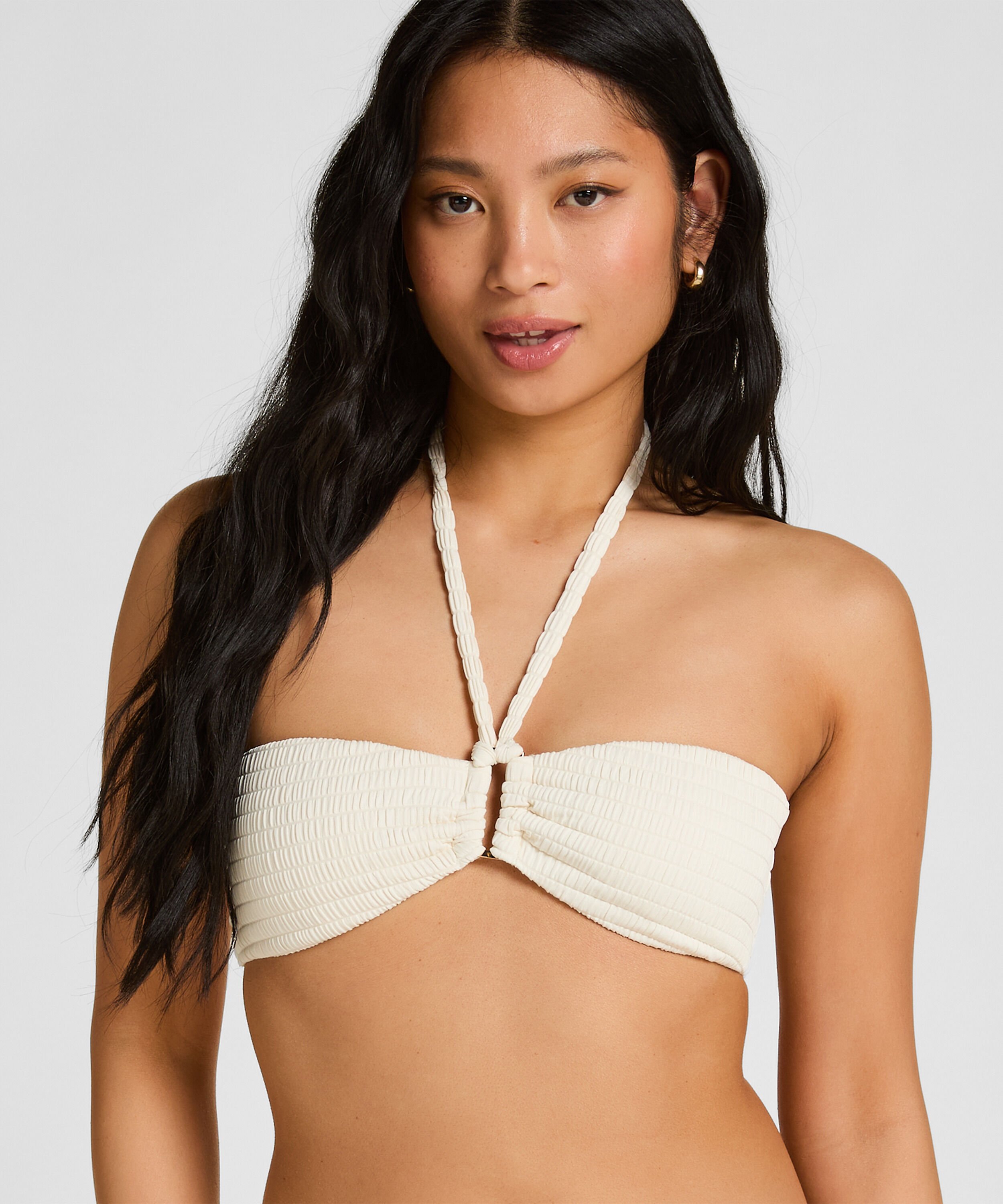 Bandeau Bikinitop St Kitts, Hvid
