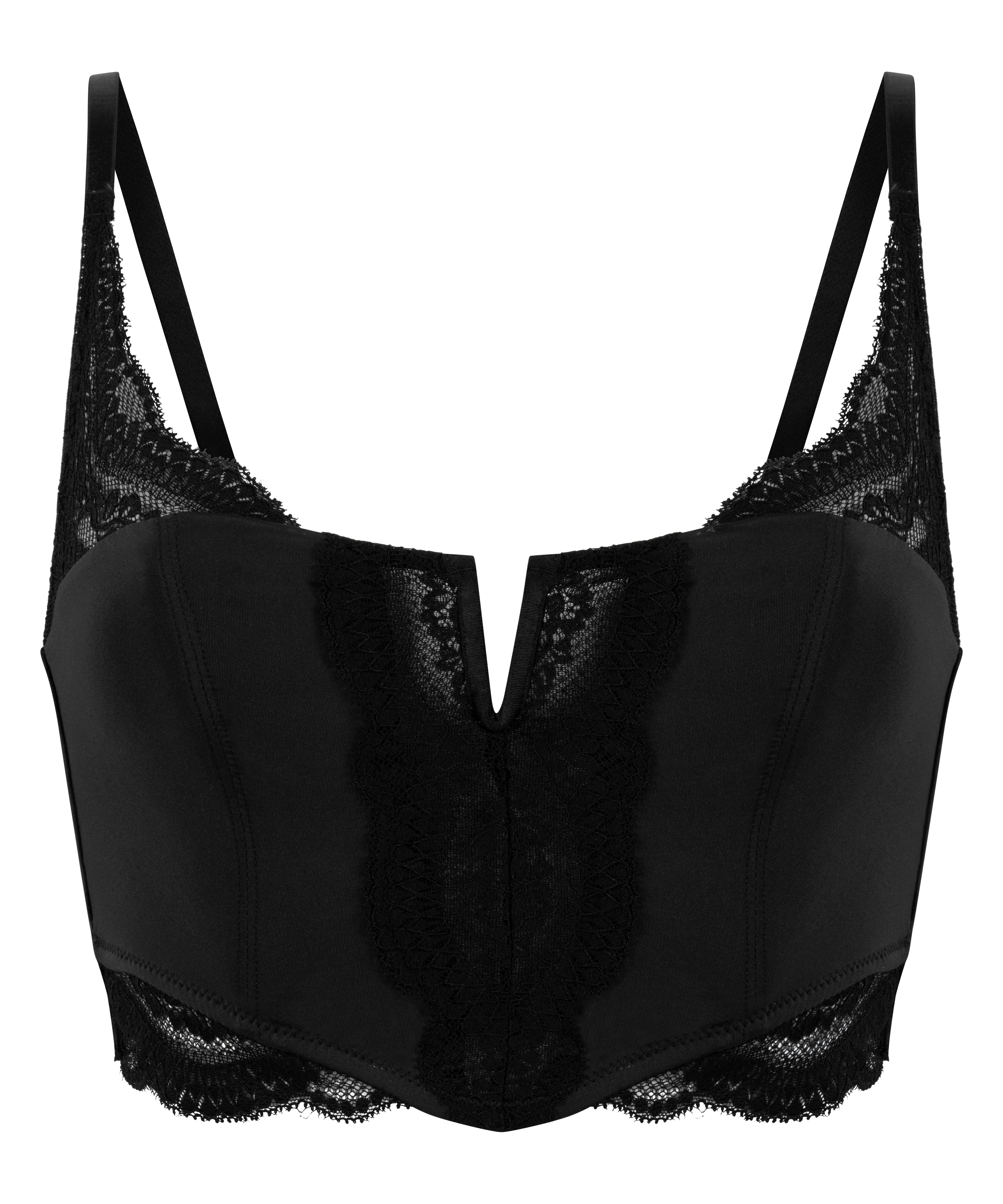 Bronte bralette, Sort, main