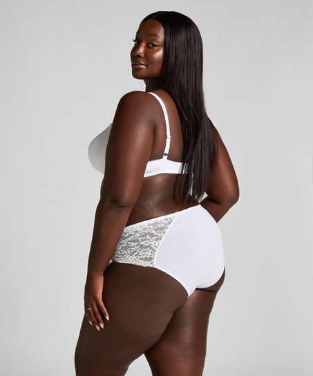 Superslip midi blonder, Hvid