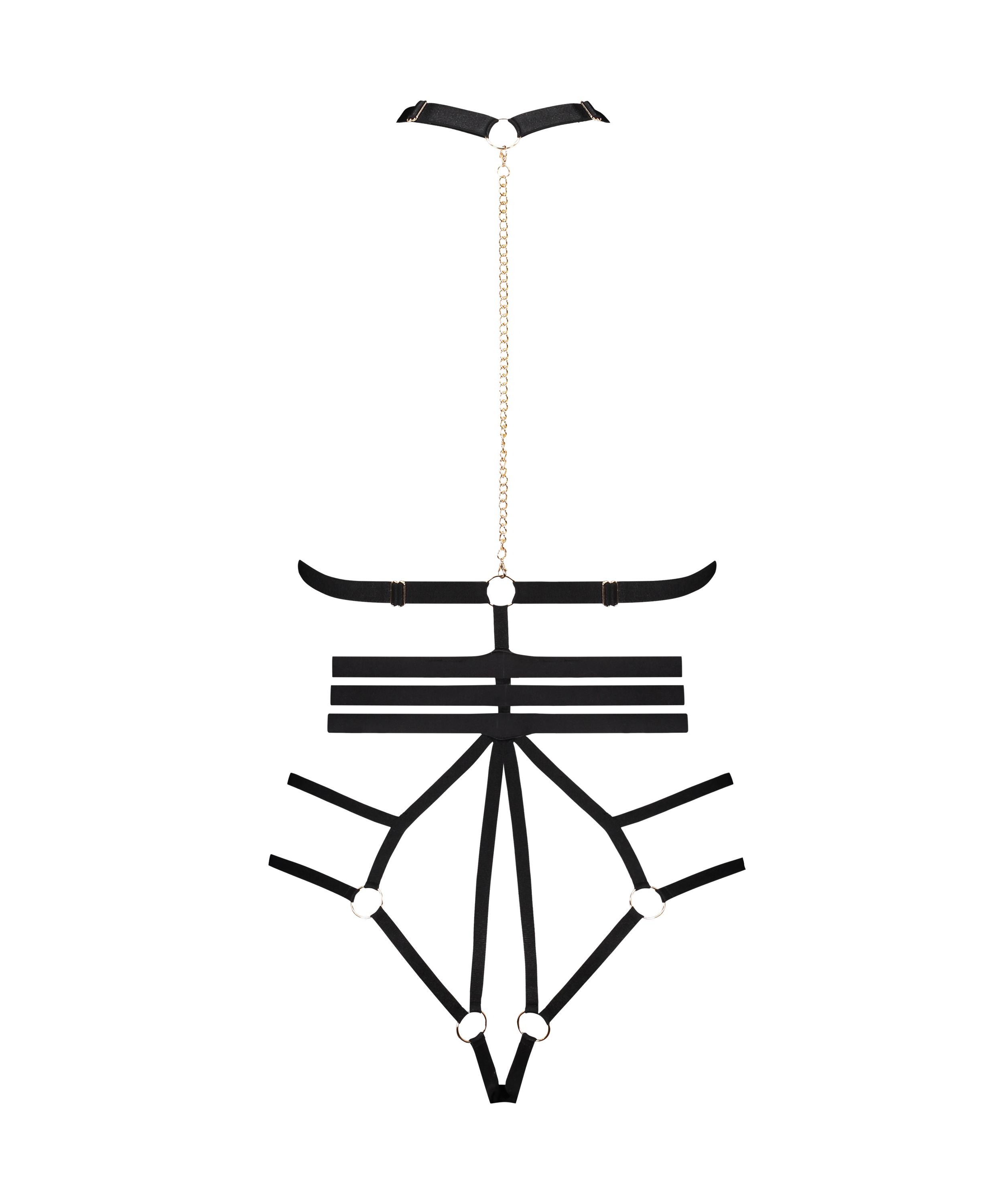 Body med åbent skridt Dominatrix, sort, main