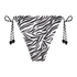 Cheeky Tanga Bikinitrusse Doha Zebra, hvid