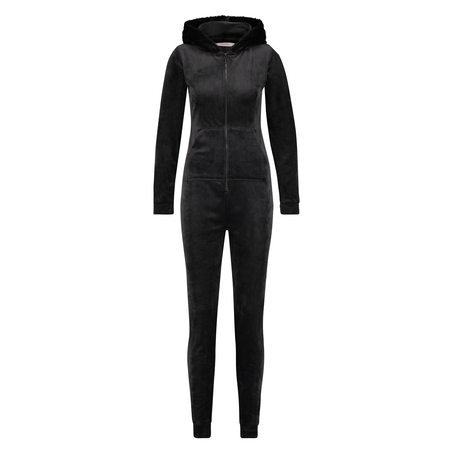 Onesie-jumpsuit Velour, sort