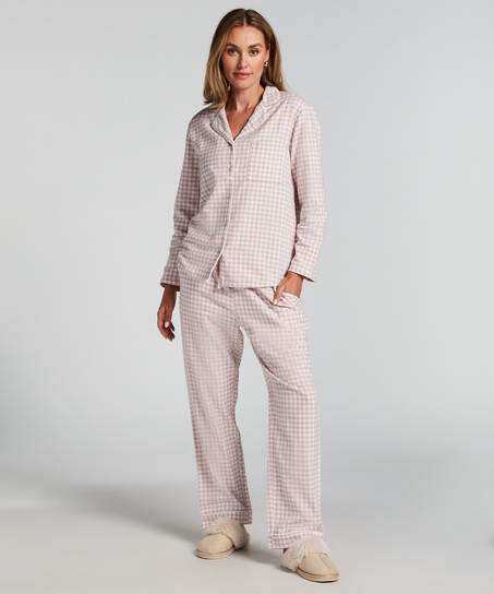 Pyjamastop Flonel Essentials, Lilla