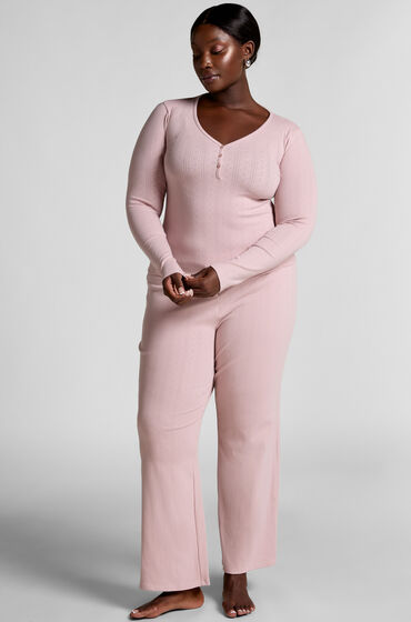 Hunkemöller Pyjamasbukser Pointelle pink