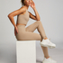 HKMX High waisted sømløse sportsleggings, Beige