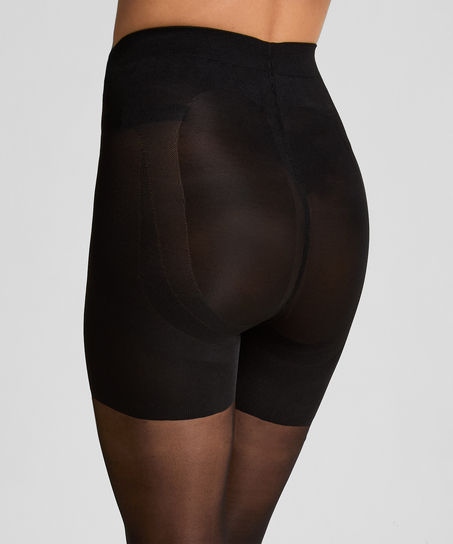 Strømpebukser 15 Denier Total Lift & Shape, Sort