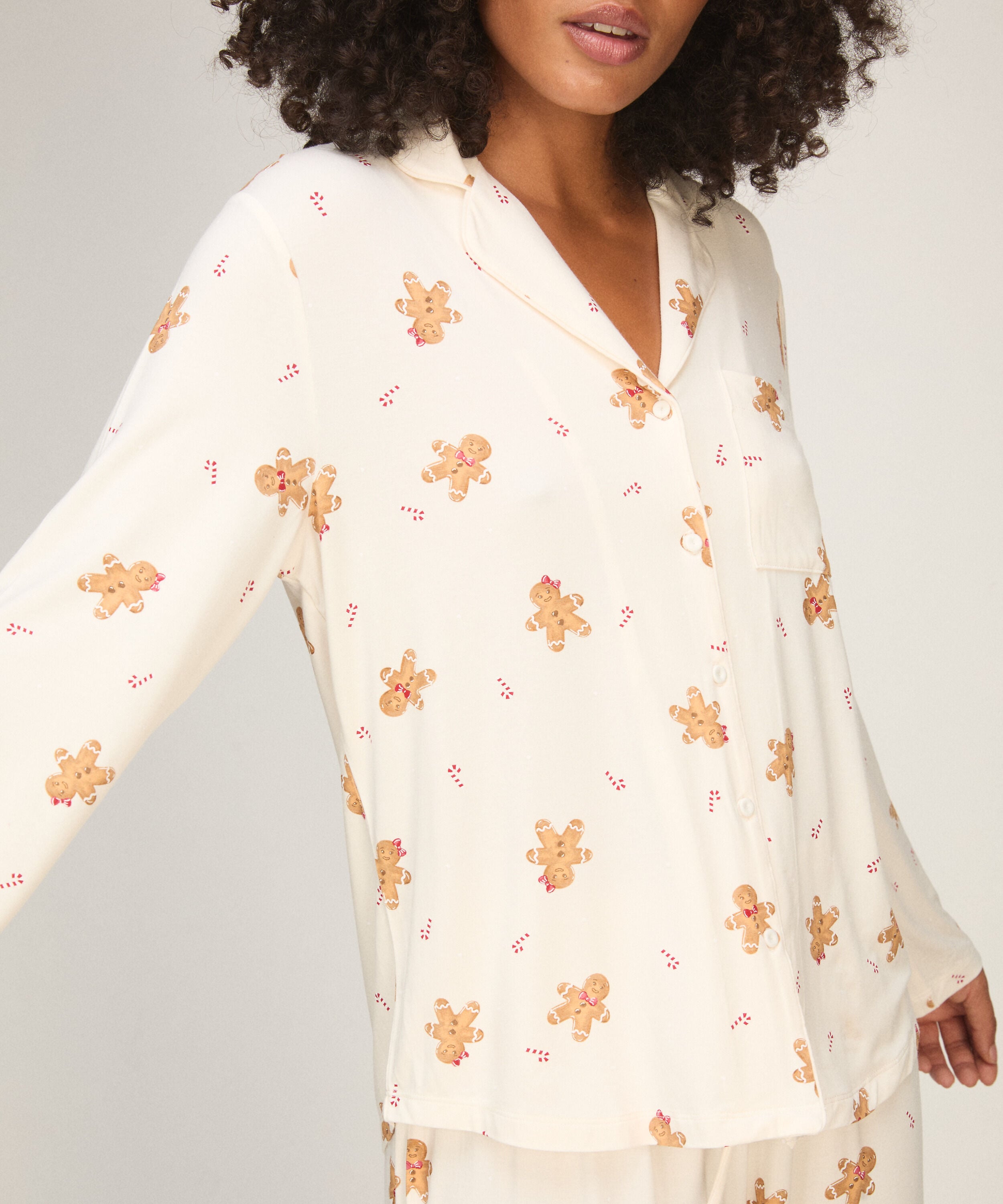 Pyjamaskjorte Essential, Hvid