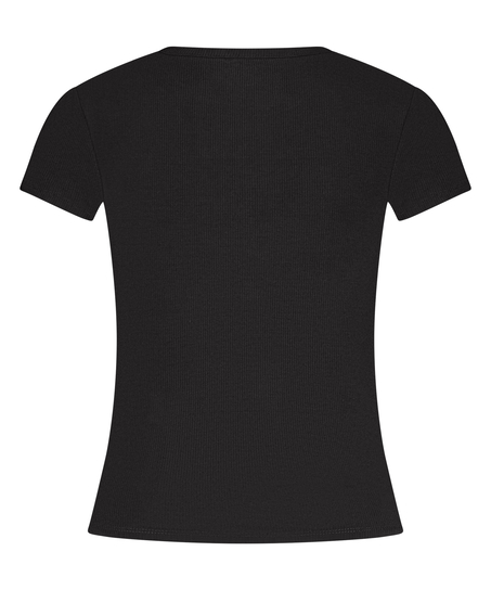 Pyjamas Top Rib Essential, Sort