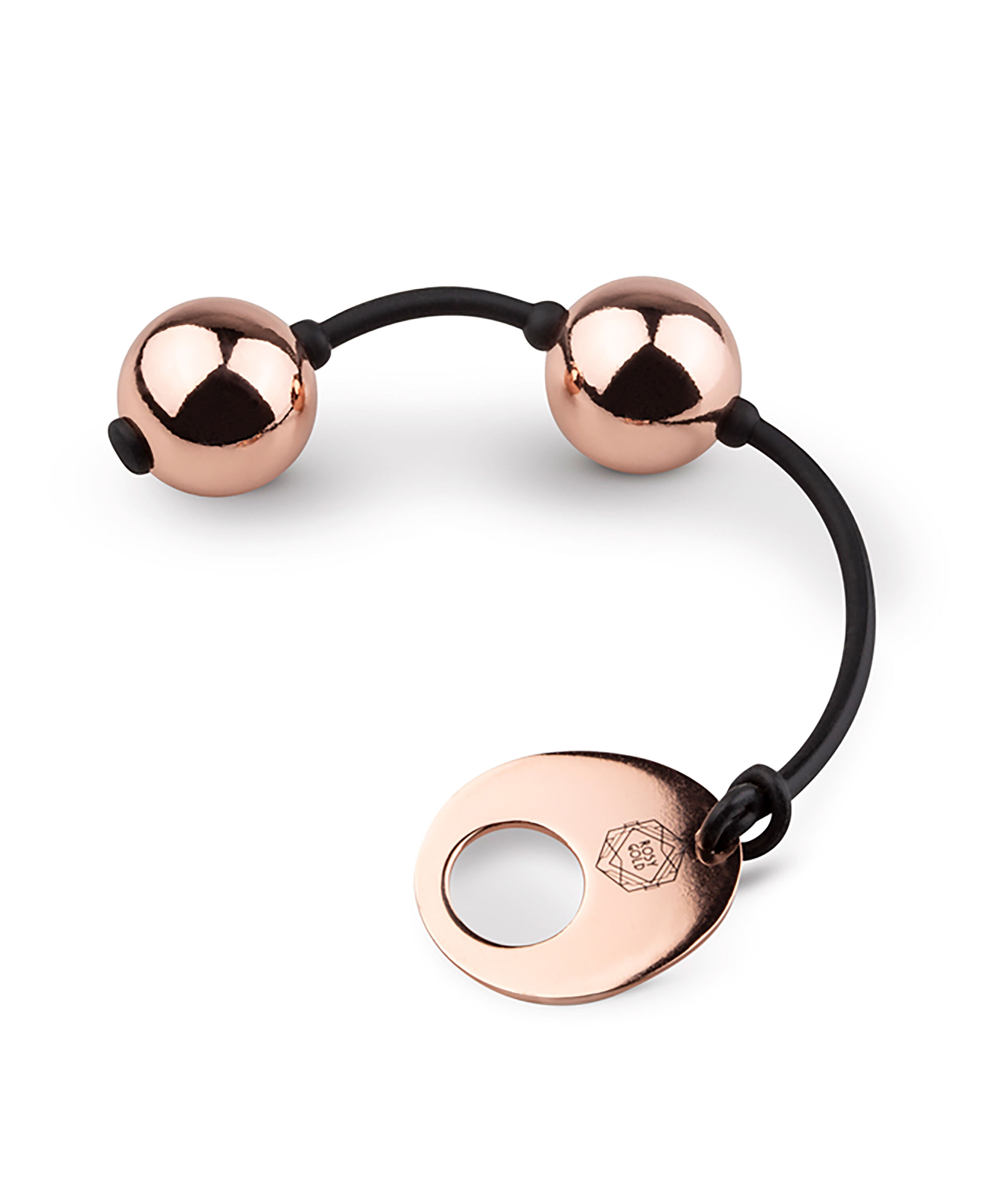Rosy Gold Nouveau Kegel kugler, Lyserød