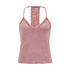 Velours Lace cami, pink